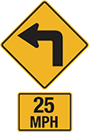 Advisory Speed Sign